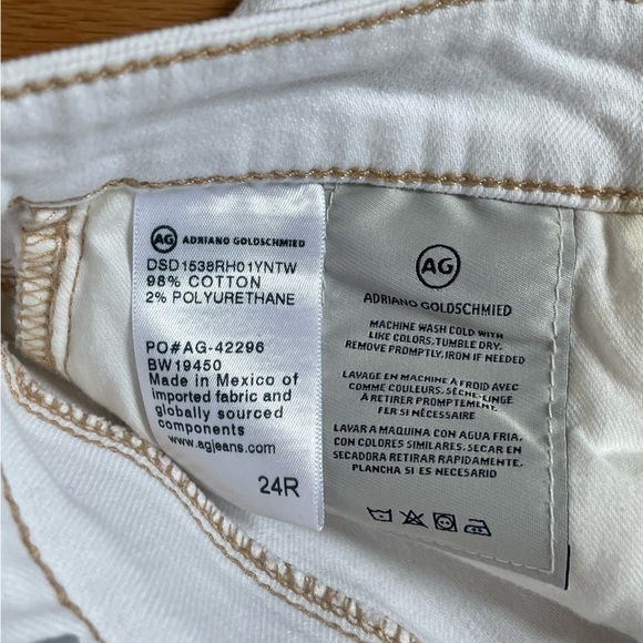 Adriano Goldschmied Denim The Erin Pencil Skirt 1 Year Neutral White Size 24R - Picture 9 of 10